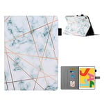 iPad 10.2 (2019) vibrant pattern printing leather case - Marbling