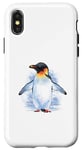 iPhone X/XS funny penguin size design for small women men Case