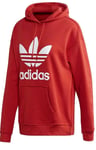 New Womens Adidas FM3298 Hoody Hooded Sweatshirt Red Size UK 10