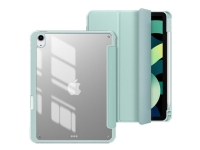 eSTUFF NEW YORK - Flip Cover för surfplatta - spegel - polyuretan, polykarbonat, mjuk termoplastisk polyuretan (TPU) - klar, ljusgrön - för Apple 10,9-tums iPad (10:e generationen)