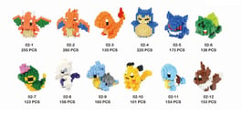 Unbranded 3d pyssel pokemon - 12 st olika modeller