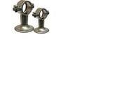 Fix-Pro Rörhållare I Zink 3/4"X30 Mm Med Väggfläns. Passar 22 Mm Insatser Och 13-16 &Amp  19 Mm Förlängningar