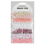 Dekormix rosa, vitt & kristall – pyssla med paljetter i pastellfärger!
