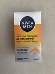 Nivea Men ACTIVE ENERGY Moisturising Face Cream CAFFEINE GUARANA 50ml BNIB