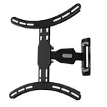 Hama 118630 TV wall bracket (tiltable, swivelling, fully mobile for televisions from 32 to 65 inches, incl. Fischer dowels, VESA up to 400x400, max. 35 kg) black
