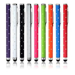 9 x Bling Stylets Stylus Ecran Stylos Tablet portables tactiles pour iphone 5 5S 5C 4 4S 3G 3GS iPod Touch iPad 2 3 4 Air SONY PLAYSTATION PSP PS VITA Motorola Xoom, Samsung Galaxy, BlackBerry Playbook AMM0101US, Barnes and Noble Nook Color, Droid Bionic