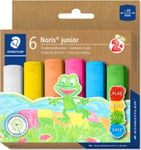 Staedtler Noris Junior Road Färgkrita, Ask Med 6 St I Maxiformat, Fyrkantig, Diameter: 20 Mm, Dammfri, - 1 St (2365 C6)