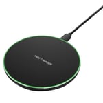 10W Snabbladdare för Trådlös Laddning, Galaxy S10 S9 S8 Note 9 Usb Laddare, för Pro Xs Max Xr X 8 Plus 12