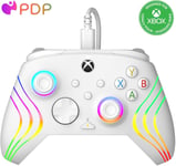 PDP AFTERGLOW XBX WAVE WIRED Controller WHITE for Xbox Series XS, Xbox One, Off