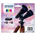 Epson 502 C13T02V64010 Pack 4 Cartouches Noir et couleurs (Jumelles) -Livraison en 48/72 heures