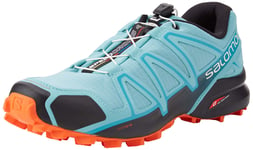 Salomon Speedcross 4 Women's Trail Running Shoes, Turquoise(Meadowbrook/Black/Exotic Orange), 7.5 UK