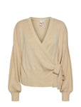 Yasassi Ls Wrap Knit Cardigan S. Noos Cream YAS