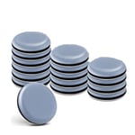 16x Självhäftande Teflon Möbler Glid - Ø 50 mm (rund) - Professionell Glid Stol/PTFE Glid (Teflon)