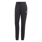adidas Essentials Linear French Terry Cuffed Joggers - Women's Sports Pants Black/White