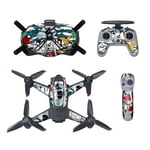 DJFEI FPV Combo Drone Stickers Decals Skin Protective Film PVC Full Cover Set for DJI FPV Combo Drone, Waterproof DIY Skin Decoration Drone Body Sticker for FPV Combo Drone (H)