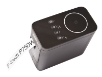 Brother P-Touch PT-P750W - Etikettskrivare - termisk överföring - Rulle (2,4 cm) - 180 x 360 dpi - upp till 30 mm/sek - USB, Wi-Fi(n), NFC - kniv