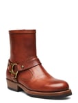 Hard Rider Zip Up Boots Brown Belstaff