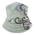 VVGETE Head Wrap Fantasy Abstract Octopus Kraken Neck Gaiter Sun Sports Soft Activities Breathable 25X30Cm Bandana Unisex Unique Camping Multifunctional Headwear Outdoors Cozy Colorful W