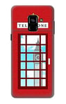 England Classic British Telephone Box Minimalist Case Cover For Samsung Galaxy A8 (2018)