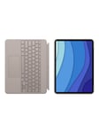 Combo Touch - keyboard and folio case - with trackpad - QWERTY - Italian - sand - Tastatur & Folio sæt - Italiensk - Grå