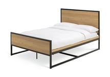 Ion Habitat Loft Living Kingsize Wooden Bed Frame - Oak Effect King Size