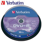 Verbatim DVD+R x 10 DataLifePlus - 4.7 Go support de stockage lot