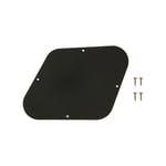 Gibson Les Paul Control Plate Cavity Cover with Screws (Black)