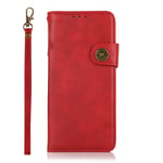 SHIEID Für Xiaomi Mi 11 Lite 5G Hülle Echtes Leder Brieftasche Flip Folio Wallet Tasche Schutzhülle [Kickstand]+[Kartenfächern] Handyhülle für Xiaomi Mi 11 Lite 5G-Rot
