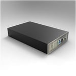 Boitier externe HEDEN 3.5 pr 3.5 HDD/SATA jusqu'à 16 To, USB3.0 , boitier en alliage d'alu, noir - Neuf