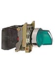 Schneider Electric Harmony rotary switch complete with led and 2 fixed positions in green 24vac / dc 1xno + 1xnc xb4bk123b5