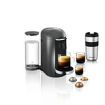Krups Nespresso Vertuo Plus Machine à café Capacité du réservoir : 1,7 l Titanium/acier inoxydable.
