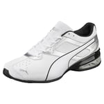 PUMA Homme Tazon 6 Cross Trainer Basket, White Silver Black, 44 EU
