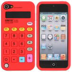 Apple Calculator (röd) Ipod Touch 5 Silikonskal