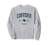 Converse Texas TX Vintage Athletic Navy Sports Design Sweatshirt