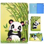 Succtop Huawei Mediapad T5 10 Case Flip Wallet Magnet Buckle Card Slot Multifunction Tablet Protective Case with Pen Holder and Card Slot for Huawei Mediapad T5 10 10.1 Inch 2018 - Panda bamboo