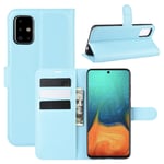 samsung Samsung A71-5G PU Wallet Case Light Blue