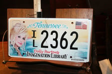 TammieLove January 2017 Tennessee License Plate Dolly Parton Imagination Library Il2362 6x12 inches License Plate Sign