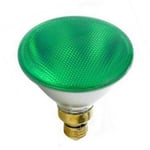 Philips grön glödlampa flood PAR38 E27 100W 