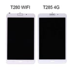 YI-WAN Samsung T285 LCD with touch screen for Samsung Tab A 7.0 T285 4G Version LCD Display Digitizer Assembly Adaptation Parts (Color : White, Size : 7.0")