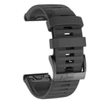 Isabake Watch Strap for Garmin Fenix 6X/6X Pro, Fenix 5X/5X Plus, Fenix 3/3 HR Accessories, QuickFit 26mm Width Band - Black