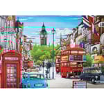 Diamond Painting / Diamantmålning 30x40cm - London Big Ben multifärg