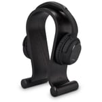 kalibri Support pour casque audio - Porte-casque universel - Socle pour gaming headset - Stand design en bois de chêne noir