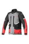 MC-Jakke Alpinestars Andes V3 Drystar® Mørkegrå-Svart-Knall Rød