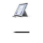 Microsoft Surface Pro 9-13 Inch 2-in-1 Tablet PC - Silver - Intel Core i7, 16GB RAM, 512GB SSD - Windows 11 Home - Device only, UK plug, 2022 model + Surface Slim Pen 2 Black