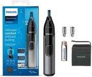 Philips Nose Hair Trimmer Nasal Ear Eyebrow Trimmer Showerproof Battery NT3650