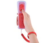 Contrôleur de Jeu Manette de Jeu avec Poignée Analogique pour Nintendo WiiU-Wii Console(Rouge)-TIP