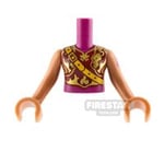 LEGO Elves Mini Figure Torso - Dark Red Armoured Top