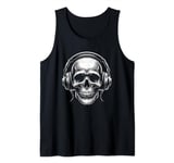 Skull with Headphones Tank Top
