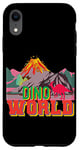 Coque pour iPhone XR Dinosaure Dino World Volcan avec lave Jurassic