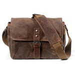 Retro Vattentät kameraväska Människor Inga människor Case Dslr Axelväska För Sony Nikon Canon Canvas Mini Single Messenger Män Coffee